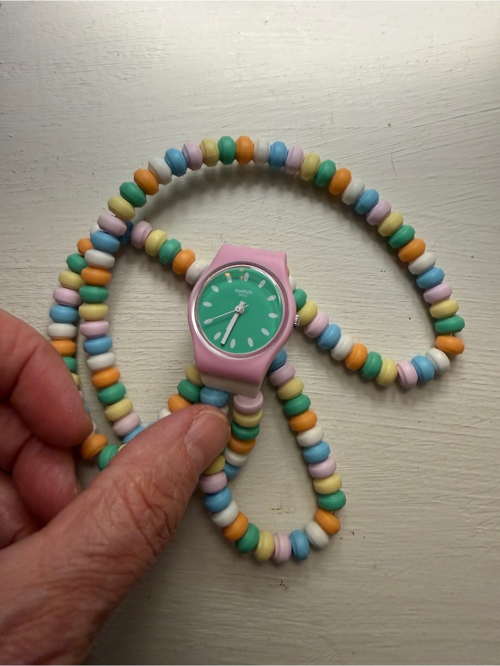 Swatch Watch CARAMELLISSIMA Candy Necklace NWOB